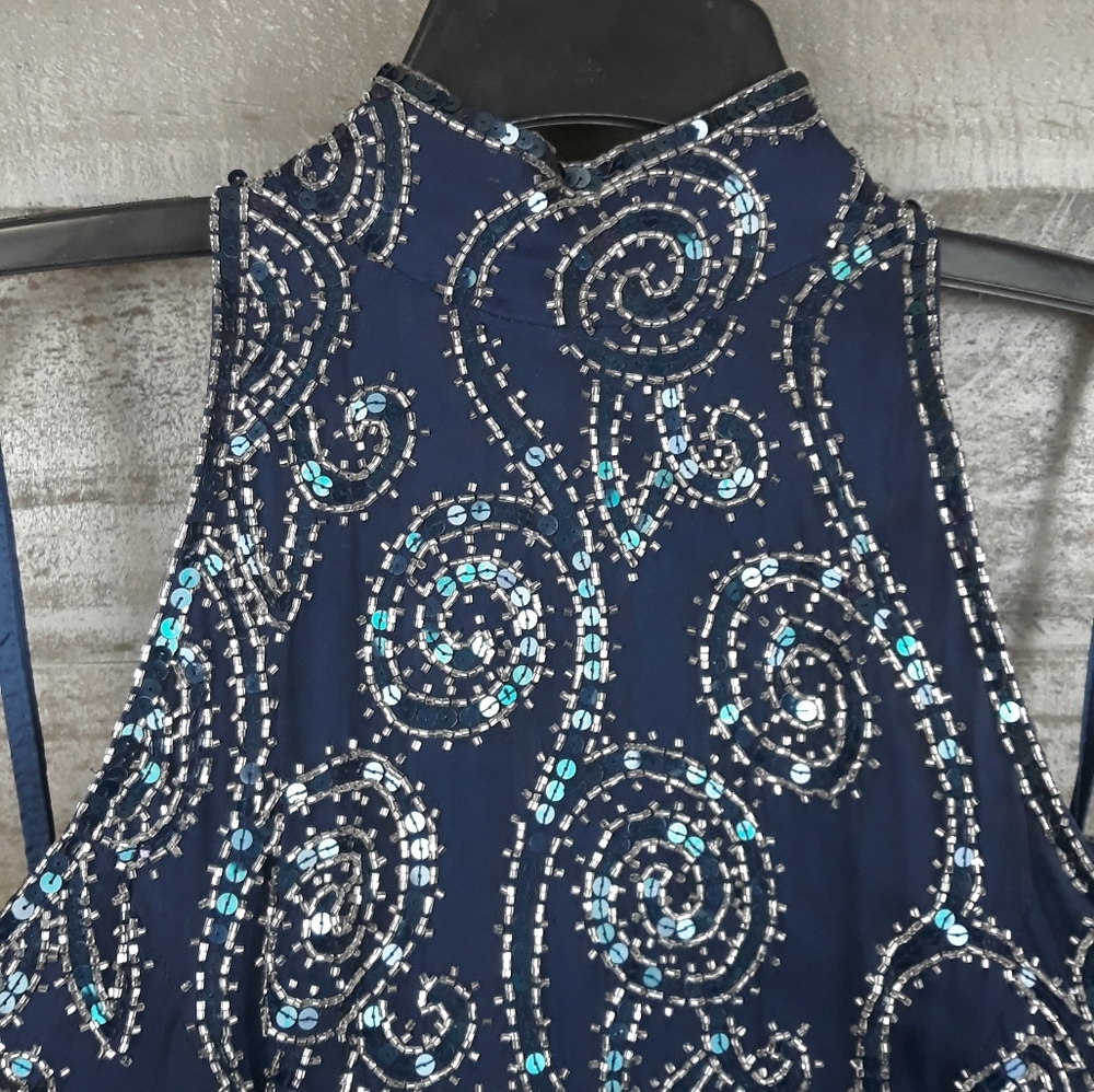 Vintage Niteline Della Roufogali Beaded Long Dress - Picture 3 of 8